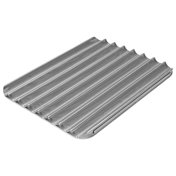 Bageplade til flutes 800x600 mm. Runde hjørner - L
