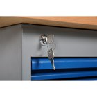 Arbejdsbord med 6 skuffekabinet 2000 mm. bordplade