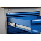 Arbejdsbord med 6 skuffekabinet 2000 mm. bordplade