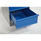 Arbejdsbord med 6 skuffekabinet 2000 mm. bordplade