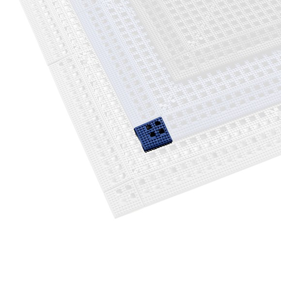 Flexi Tile hjørneliste - blå