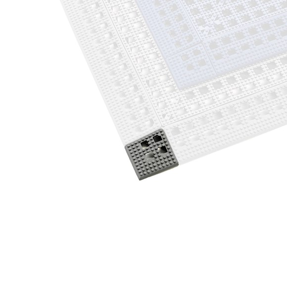 Flexi Tile hjørneliste - grå