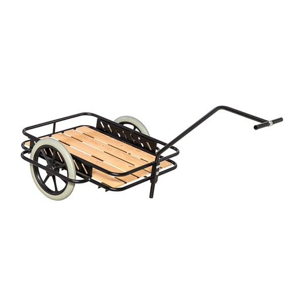 Trækvogn med træbund 150 kg.