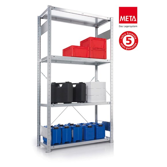 Lagerreol Meta Quick S3 - Startfag 200x100 cm