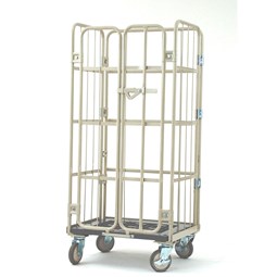 Prestar rullecontainer, 80x60x170 cm, plastik.