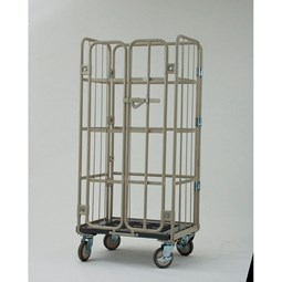 Prestar rullecontainer, 110x80x170 cm, plastik.