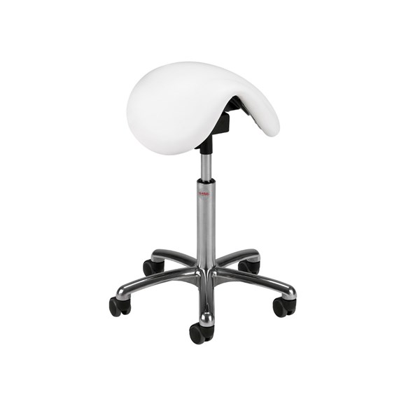 Saddelstol CL Dalton hvid, 58-77 cm
