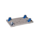 Prestar plast platform med hjul - 150 kg.