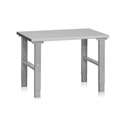 Arbejdsbord med stål bordplade. 1200x800 mm.