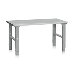 Arbejdsbord med stål bordplade. 1600x800 mm.