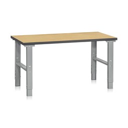 Arbejdsbord med oliehærdet bordplade. 1600x800 mm.