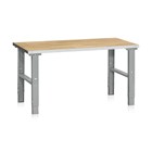 Arbejdsbord med egeparket bordplade. 1200x800 mm.