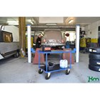 Bordvogn med 2 hylder stor model med bremse