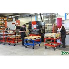 Pallevogn for helpaller rød justerbar model