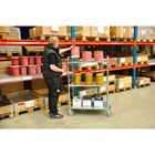 Hyldevogn metal med 3 vendbare hylder elforsinket