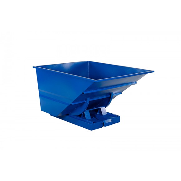 Vippecontainer - Light - 600 kg. Blå