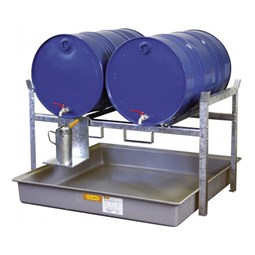 Miljøreol 800 med GRP kar 2 x 200 liter tønder