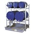 Miljøreol 800 med GRP kar 2x200 L - 3x60 L tønder