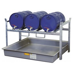 Miljøreol 800 med GRP kar 3 x 60 liter tønder