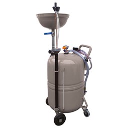 Olieopsamler pneumatik 80L med opsamlingstragt