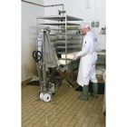 Højtløftende pallevogn mauel rustfri 1000kg.