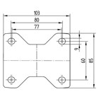 TENTE hjul 3478 UVH 080 P62 FAD