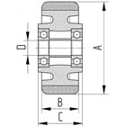 LØS TENTE HJUL FTP 200 X 60