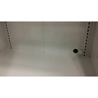 Kemiskab, hvid med glas, HxBxD: 200x102x54 cm