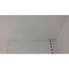 Kemiskab, hvid med glas, HxBxD: 200x102x54 cm