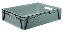 Plastkasse ARCA 80 L 800x600x200mm m/håndtagshul