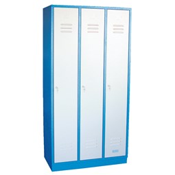 Omklædningsskab GS3 HxBxD 180x89x50cm Blå-Grå
