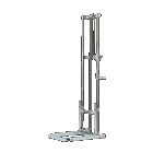 CargoMaster aftagelig C-lift med gaffelhejs 100 kg