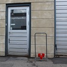 Støttebøjle til skraberist. Højde 1 meter.