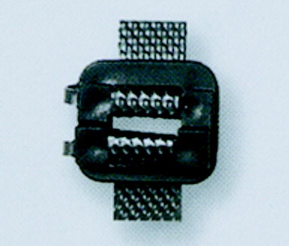Sorte Plastspænder 16mm