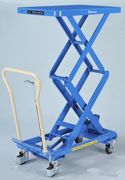 Bishamon løftebordsvogn, dobbelt saks - 150-500 kg