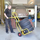 Dæksækkevogn med luftgummi hjul 200 kg