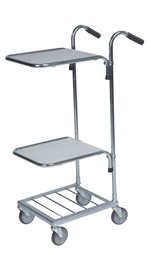 Mini butiksvogn med 2 hylder elforsinket