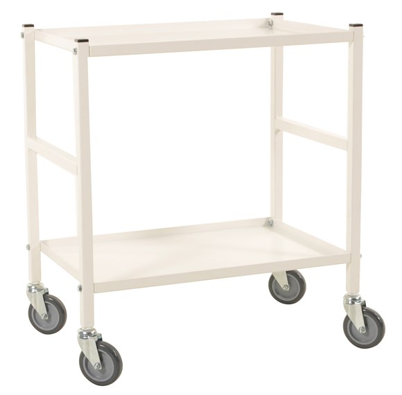 Rullebordsvogn med 2 hylder - let model