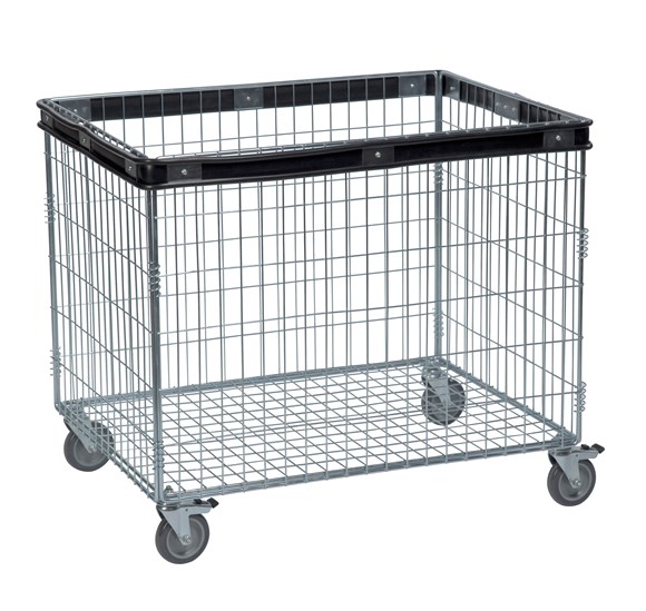 Kurvevogn med plastkant uden låg