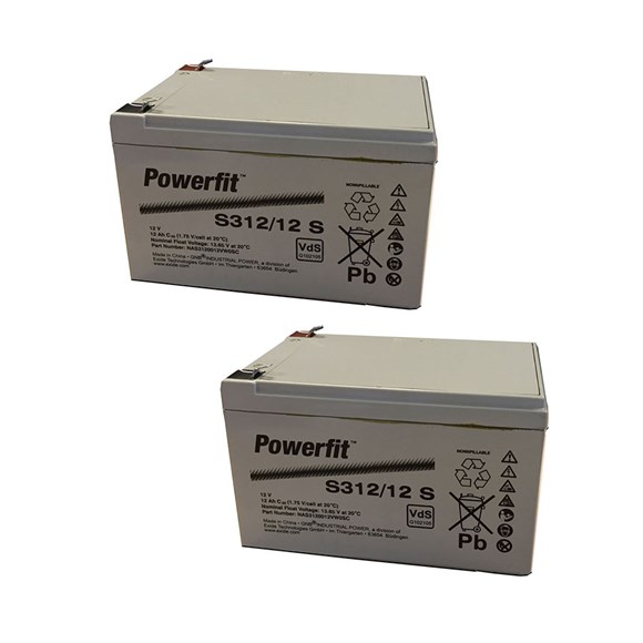 Batteri - Blysyre 12V / 12 Ah - SÆT