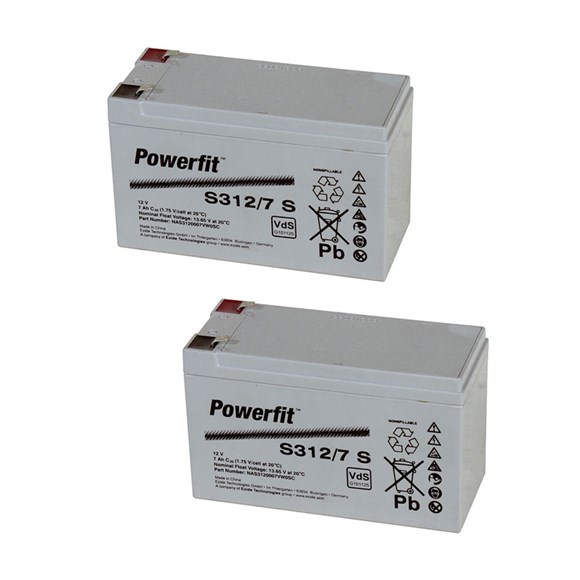Batteri - Blysyre 12V / 7 Ah - SÆT
