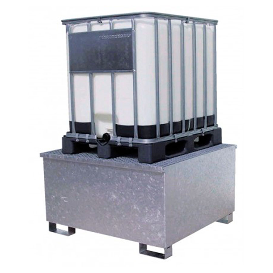 Opsamlingskar GS1 stål til IBC beholder - GALVAN