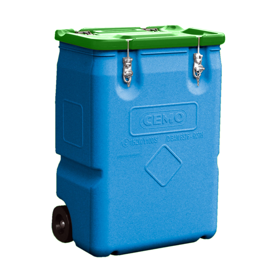 Affaldsbeholder 170L - Grønt låg