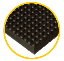 Boblemåtte - Senso Elite grafit grå mål: 0,9x3,3m.