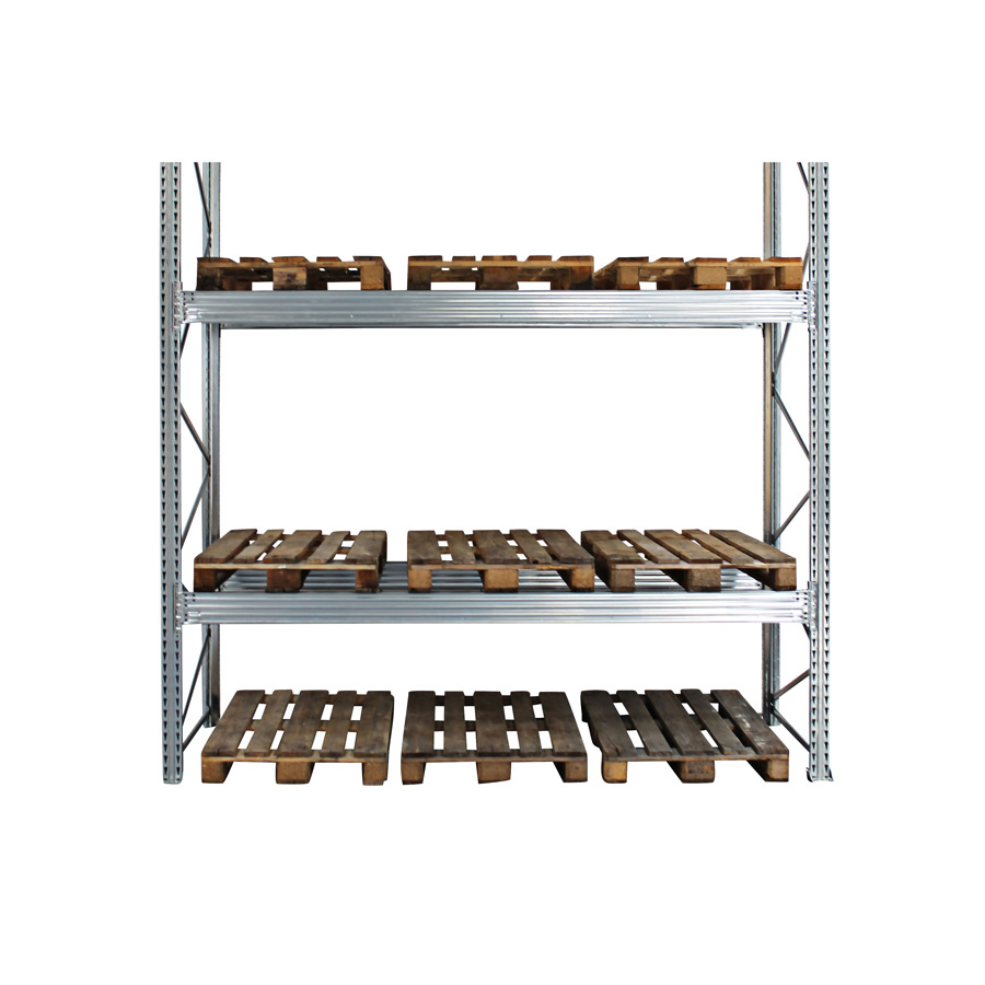 Pallereol: Højde 2500 mm. 9 pallepladser i alt