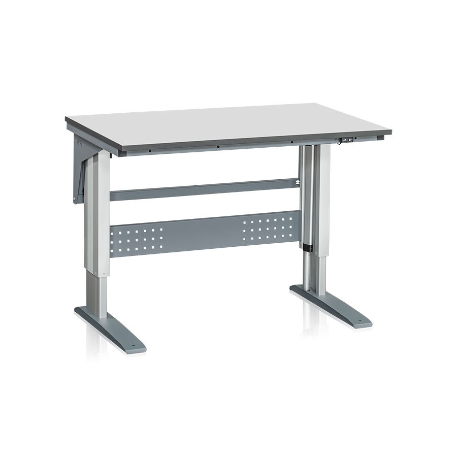 Arbejdsbord elektrisk, Laminat 375kg. 1200x800 mm.