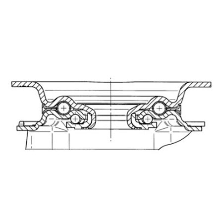 TENTE hjul 3470 ITP 100 P62