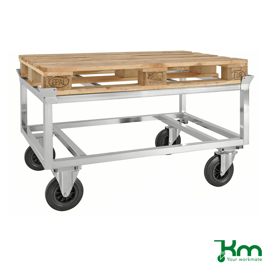 Pallevogn for helpaller høj model m bremse - Elfor