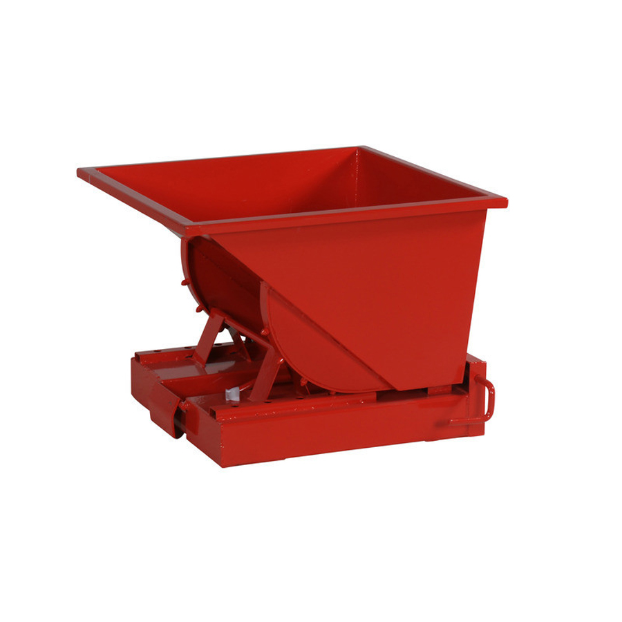 Tip-container "Automatic", 150 Liter åben. Rød