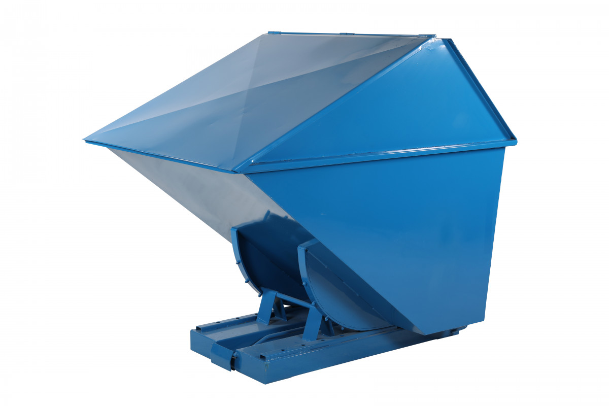 Tipcontainer lukket 1300 L